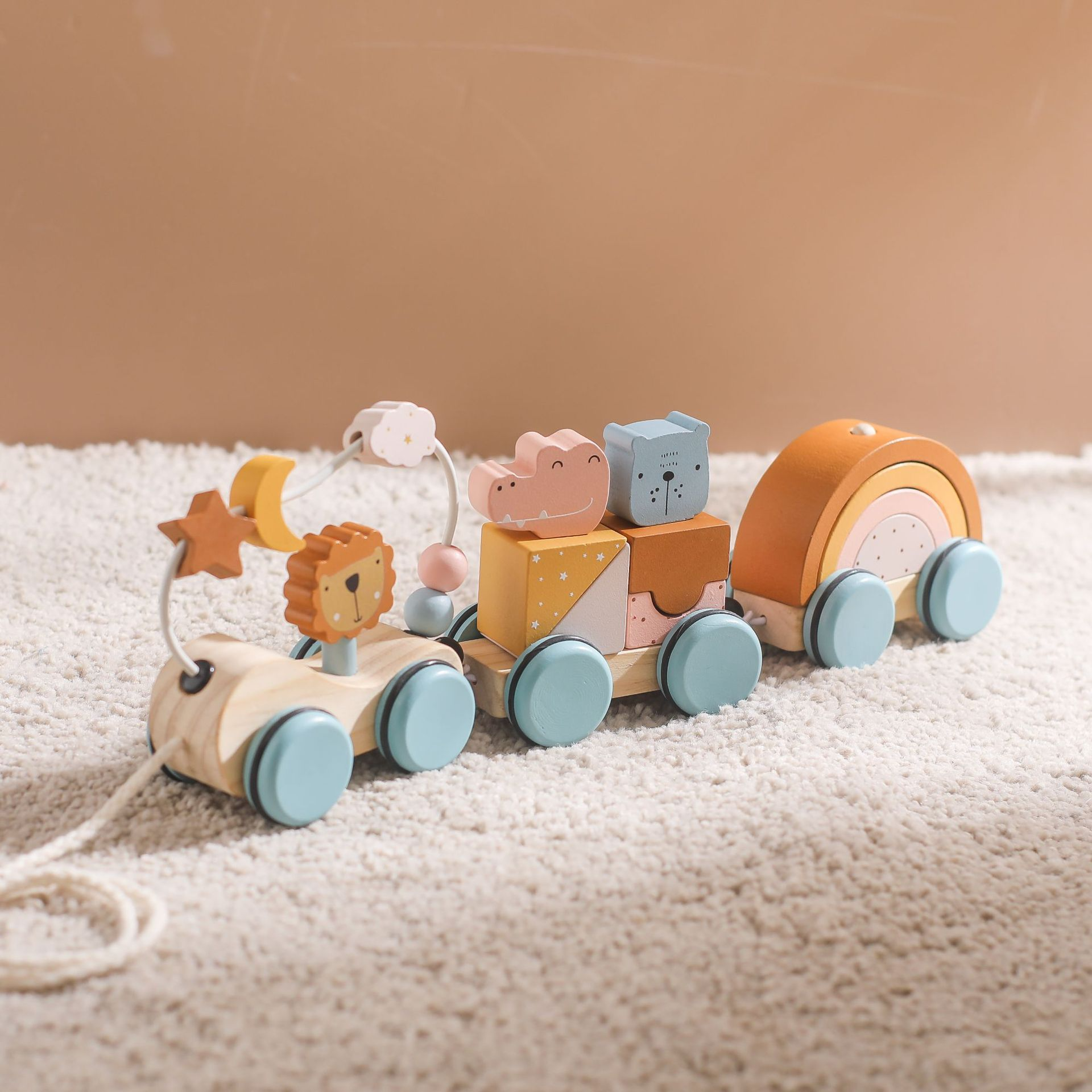 Beaded Wooden Logic Toy
