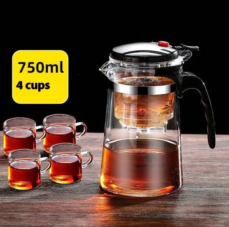 Elegant One-Click Brew Tea Cup