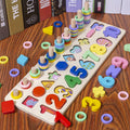 TriSkill Wooden Puzzle: Colors, Numbers & Shapes