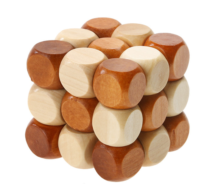 Wooden Logic Cube Toy