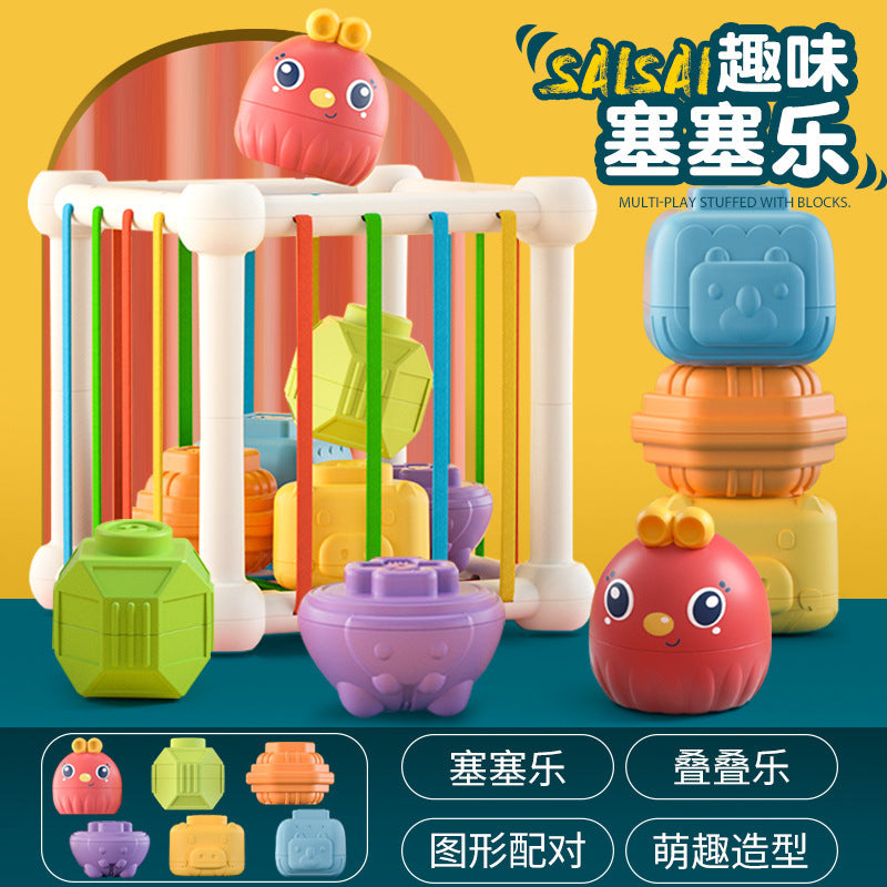 Montessori Rainbow Learning Cube