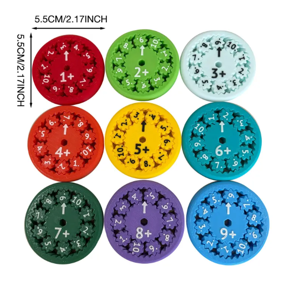 Math Master Spinner Toy – Stress-Relieving Number Games